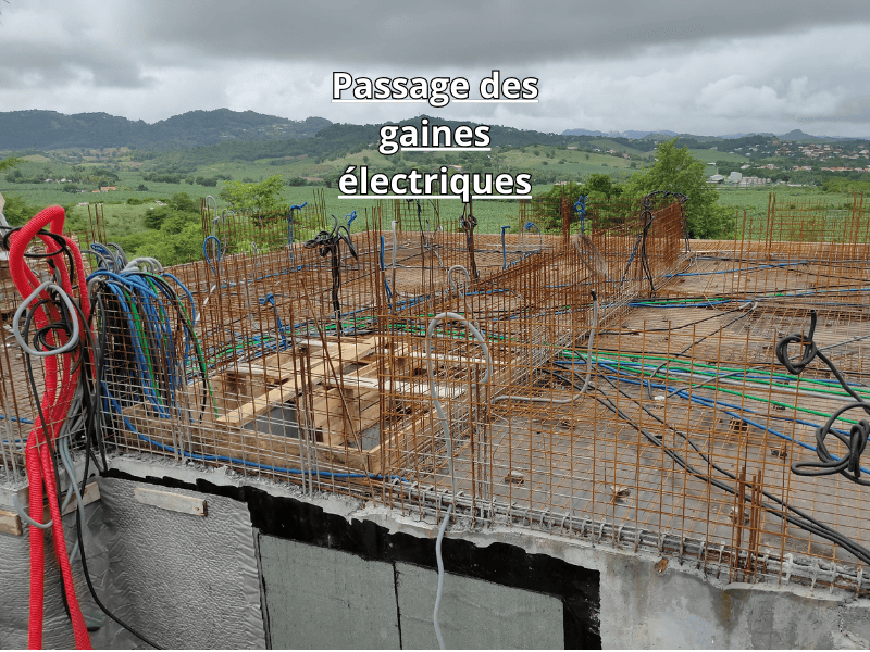 Passage des gaines électriques