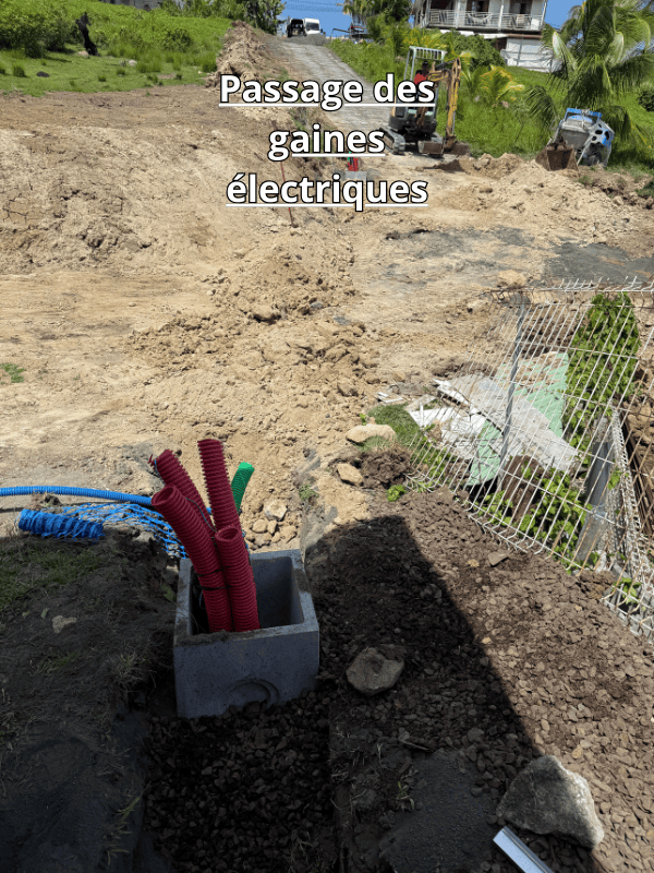 Passage des gaines électriques